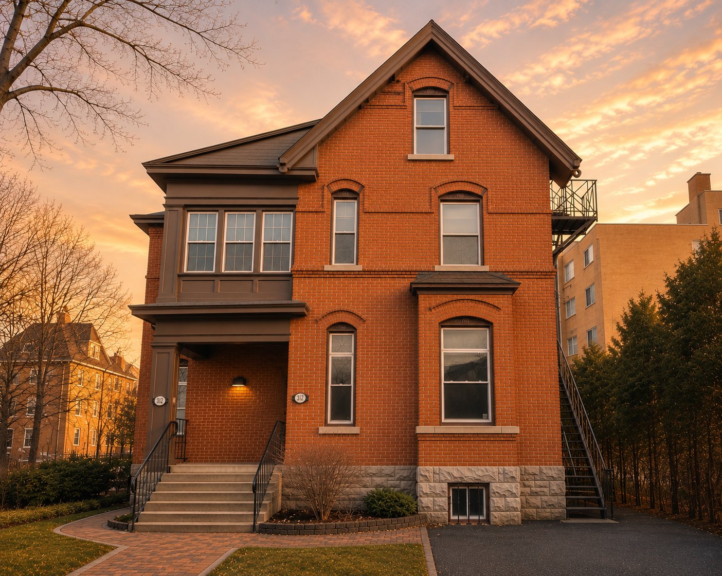 Exterior of 312 Daly, a heritage building in Sandy Hill