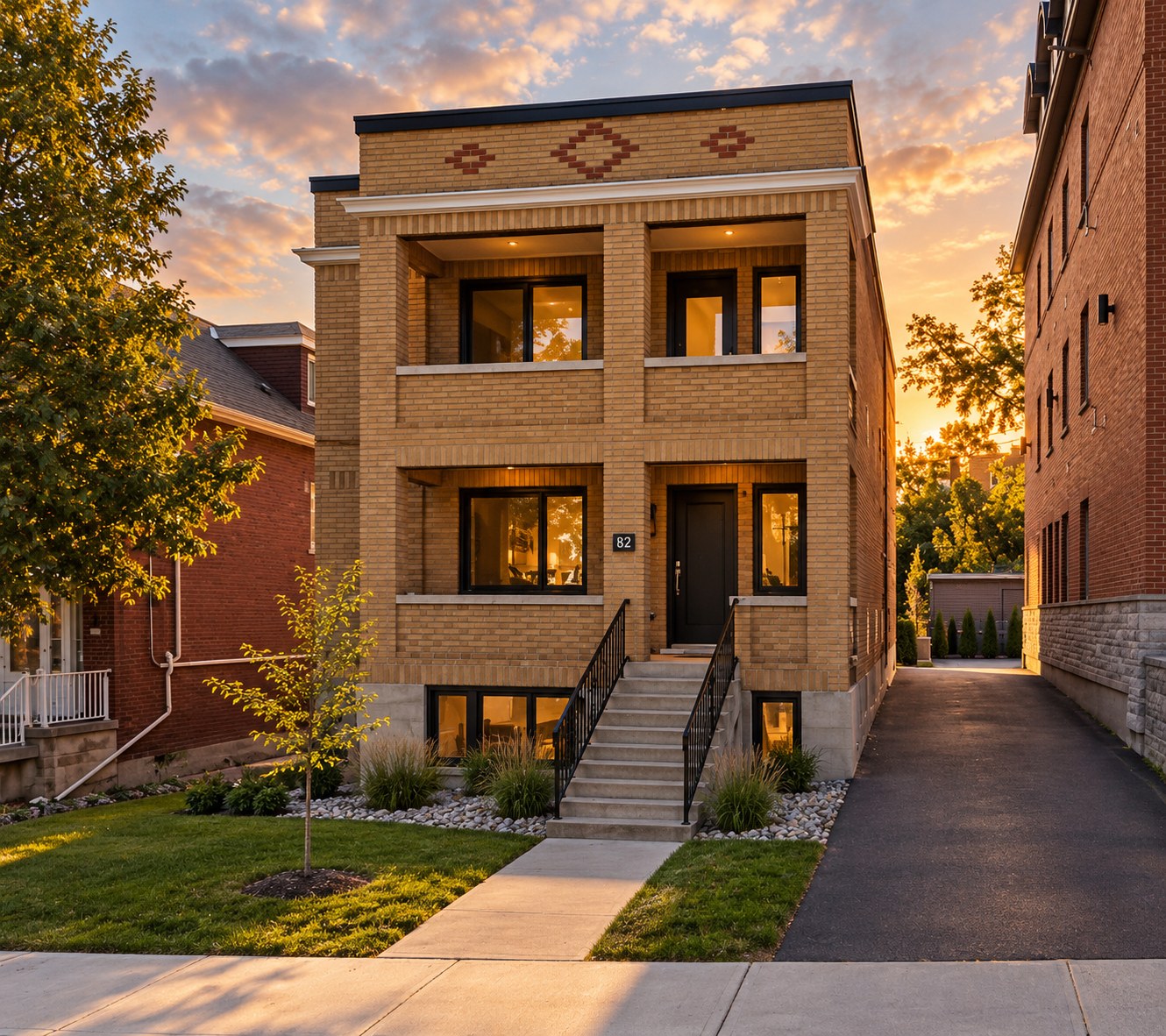 Renovated entrances at 94 Russell, Sandy Hill